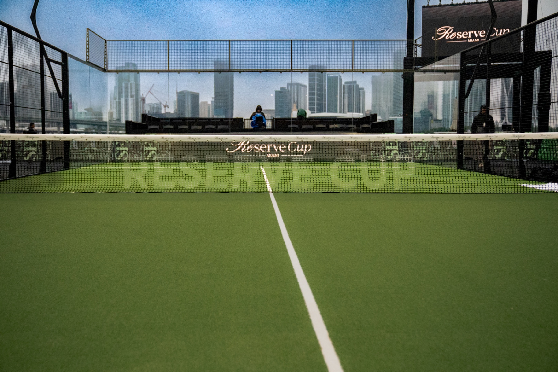 Reserve Cup court with skyline